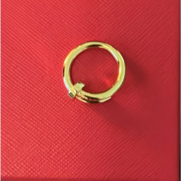 Designer Style Gold Plated Unisex Fashion Ring- Size 7 - Picture 12 of 15